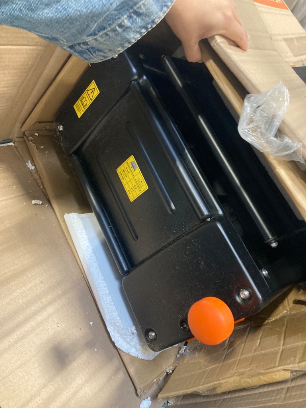 Photo 3 of VEVOR Power Benchtop Planers, Three-Blade, Two Speed, 13" Width Worktable Thickness Planer with Extended Infeeding Table, Low Noise for both hard & soft wood material removal