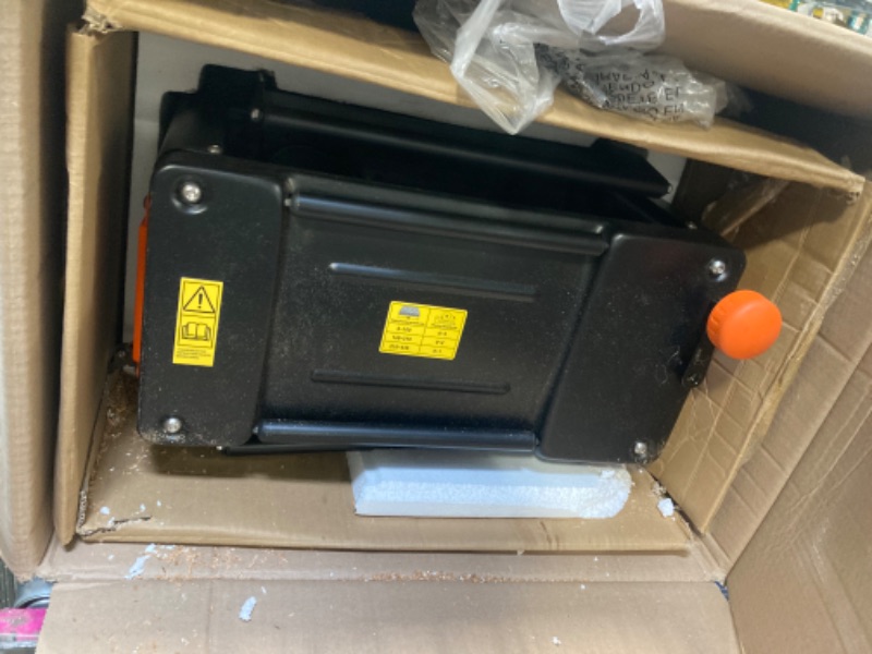 Photo 1 of VEVOR Power Benchtop Planers, Three-Blade, Two Speed, 13" Width Worktable Thickness Planer with Extended Infeeding Table, Low Noise for both hard & soft wood material removal