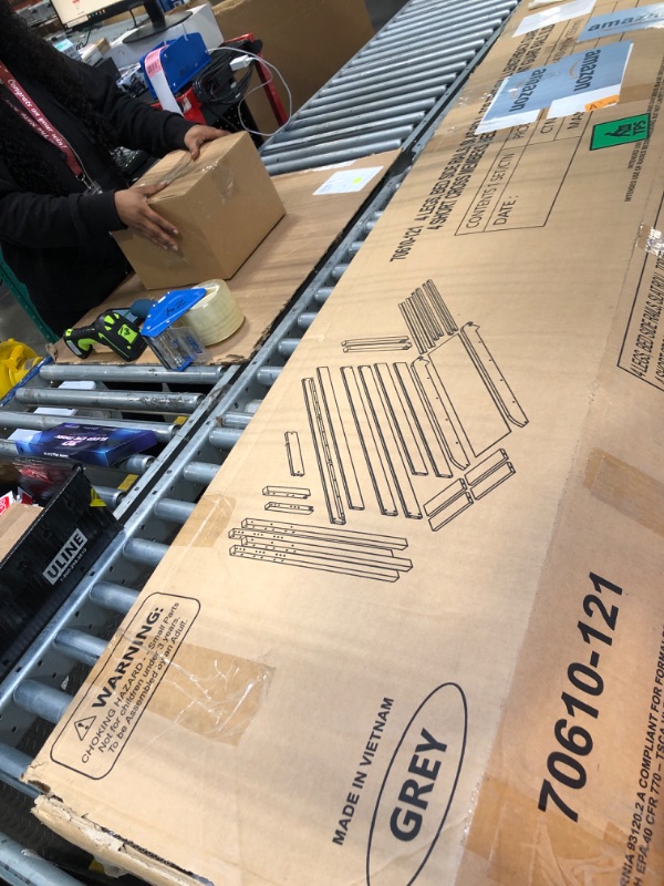 Photo 1 of ***TENT NOT INSIDE****JACKPOT! Castle Low Loft Bed with Slide, Blue and White Tent and Tower, Twin, Gray