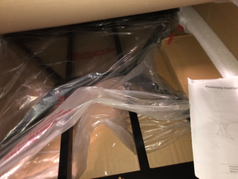 Photo 1 of *PARTIAL SET sheck clerk comments *
*Tribesigns 70.8-Inch Executive Desk, Large Computer Office Desk Workstation, Modern Simple Style Laptop Desk Study Writing Table Business Furniture for Home Office (Brown/Black, 70.8 Inch)