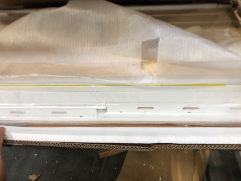 Photo 1 of ***NO NAILS OR ISRUCTIONS ***USED FOR PARTS***KTATK Twin Over Twin House Bunk Bed with Convertible Slide and Storage Staircase,Bedroom Multifunctional Wood Bed Frame w/Full-Length Guardrails,for Kid Boy Girl,White