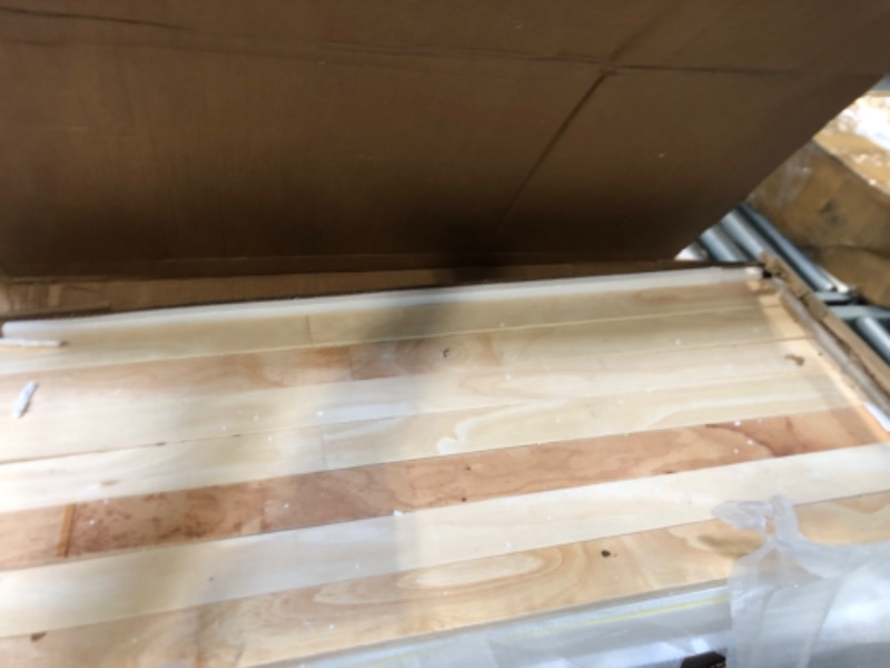 Photo 1 of ***NO NAILS OR ISRUCTIONS ***USED FOR PARTS***KTATK Twin Over Twin House Bunk Bed with Convertible Slide and Storage Staircase,Bedroom Multifunctional Wood Bed Frame w/Full-Length Guardrails,for Kid Boy Girl,White