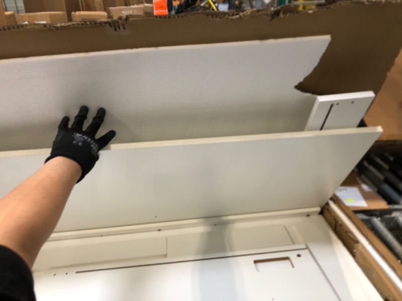 Photo 1 of ****1 PART OF A SET!!!!*******NO SCREWS****anity Desk with Mirror and LED Lights, 43'' W Makeup Vanity Desk with Power Outlet, 3 Color Modes, 7 Drawers Vanity Table with Chair, Dressing Table for Bedroom, Dressing Room