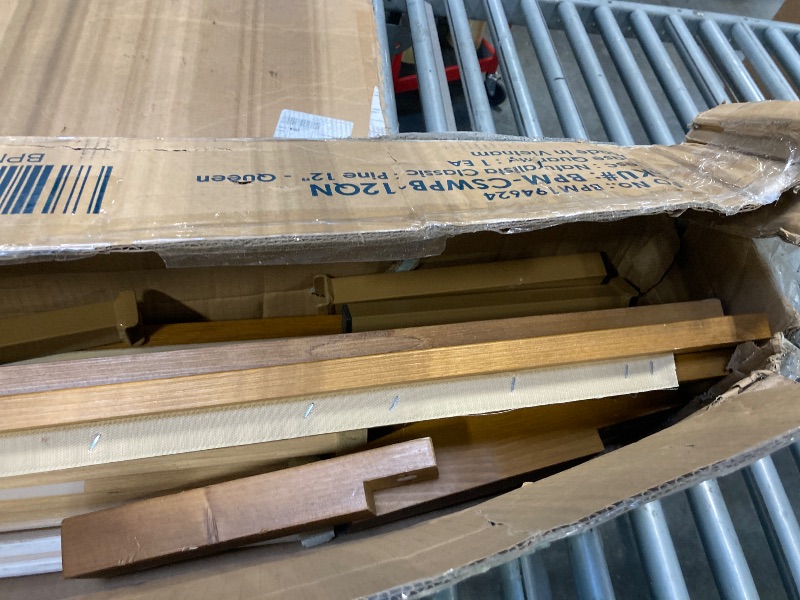 Photo 1 of ***MISSING SCREWWS CAN BE USED FOR PARTS******Mellow Naturalista Classic - 12 Inch Solid Wood Platform Bed with Wooden Slats, No Box Spring Needed, Easy Assembly, Queen, Pine