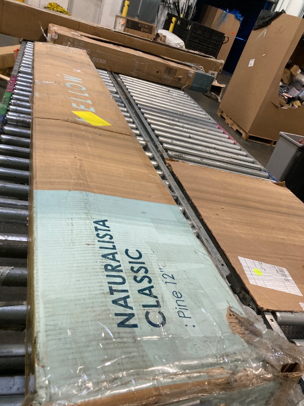 Photo 1 of ***MISSING SCREWWS CAN BE USED FOR PARTS******Mellow Naturalista Classic - 12 Inch Solid Wood Platform Bed with Wooden Slats, No Box Spring Needed, Easy Assembly, Queen, Pine