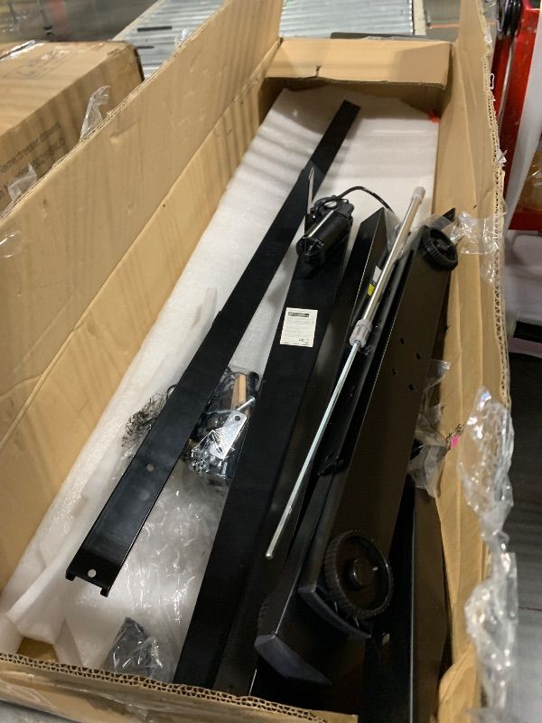 Photo 1 of ****** MISSING PARTS******CAN BE USED FOR PARTS***Sweetcrispy Electric Standing Desk Adjustable Height, 48x24 Inch Sit Stand Up Home Office Desks Computer Workstation PC Work Table with 3 Memory Preset Splice Wood Board Metal Frame, Black