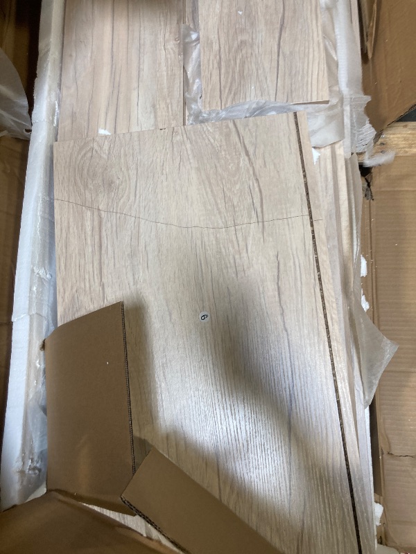 Photo 1 of ***CRACKED MISSING SCREWS****GarveeHome Dresser for Bedroom, 6 Drawer Dresser with LED Lights and Charging Station, Wide Chest of 6 Drawers with Open Space, Modern Large Capacity Storage Cabinet, Living Room, Hallway, Oak