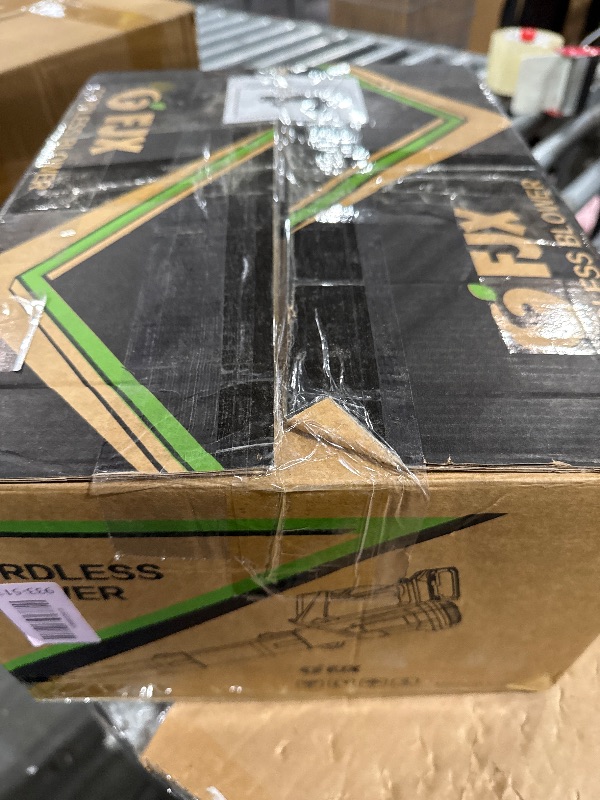 Photo 1 of ** MISSING ONE BATTERY **Cordless Leaf Blower with Battery and Charger, 540 CFM/170 MPH Leaf Blower Cordless, 2 X 6.0Ah Electric Lawn Blower, Lightweight Battery Powered Leaf Blowers for Patio Lawn Care Outdoor Cleaning 2024