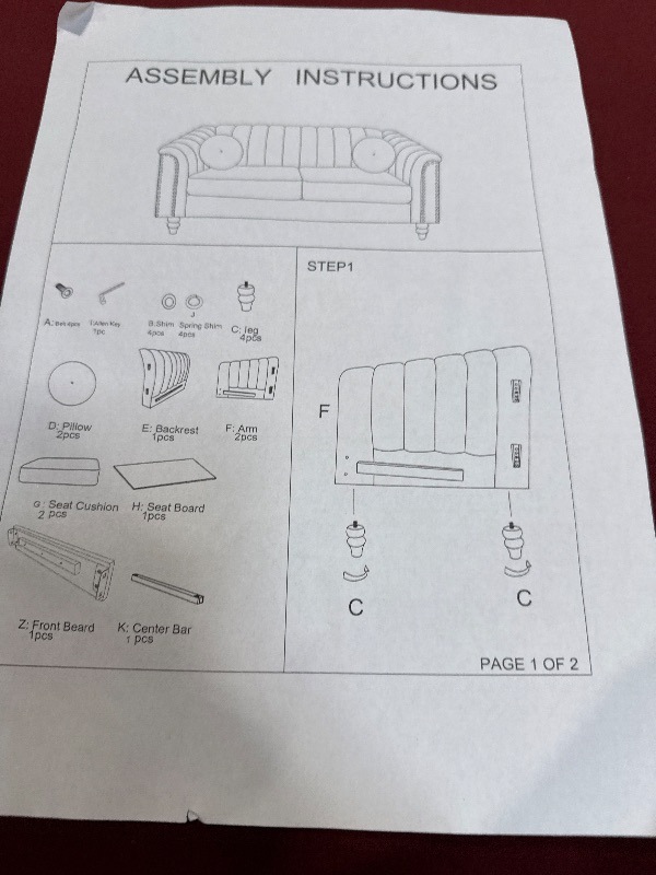 Photo 1 of XRYZHC Red Short Plush Loveseat Sofa, Double Ball Design Solid Wood Sofa Legs, Nail Head Decoration - Comfortable and Stylish Living Room Furniture