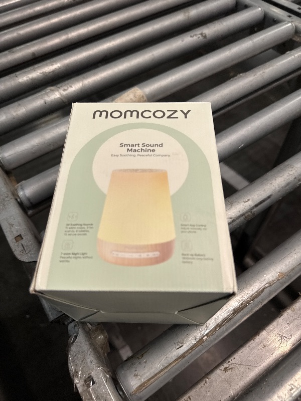 Photo 1 of Baby Sound Machine, Momcozy White Noise Machine for Baby Sleeping with Night Light, Toddler Sleep Trainer with 34 Soothing Sounds, Timer, App Remote Control, Personal Sleep Routine(Wood Grain)