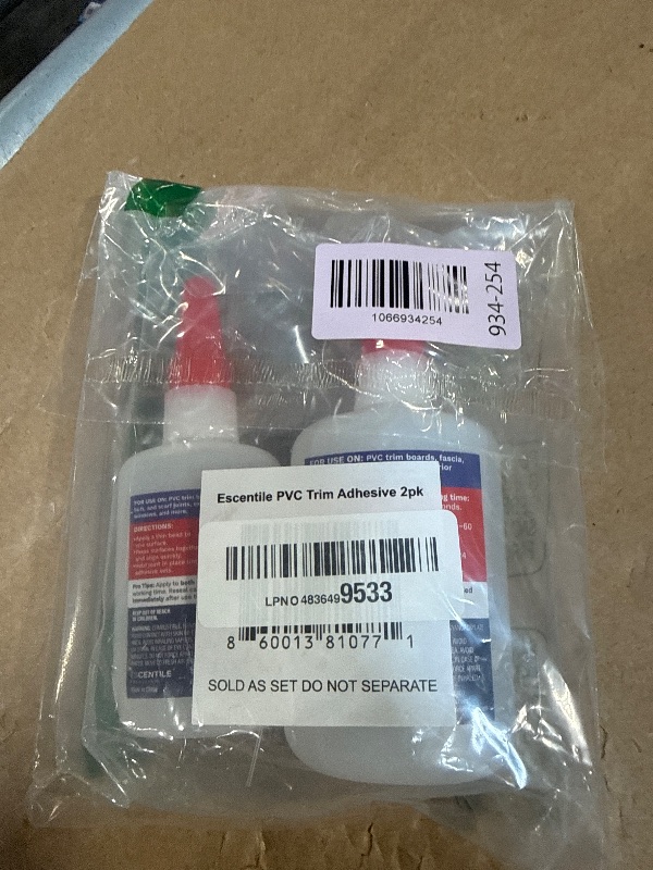 Photo 1 of [2 Pack] PVC Trim Glue – Fast-Bonding PVC Adhesive for Trim, Moulding, Millwork & Column Wraps | Strong Exterior & Interior Joint Adhesive | Weather-Resistant, Dries White for a Seamless Finish