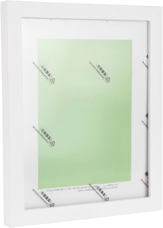 Photo 1 of ***SIMILAR ITEM***
PinPix pin Cork Bulletin Board Made from Canvas, Light Stone 18x12 Inches (Completed Size) and Framed in Satin White Frame (PinPix-Group-89)