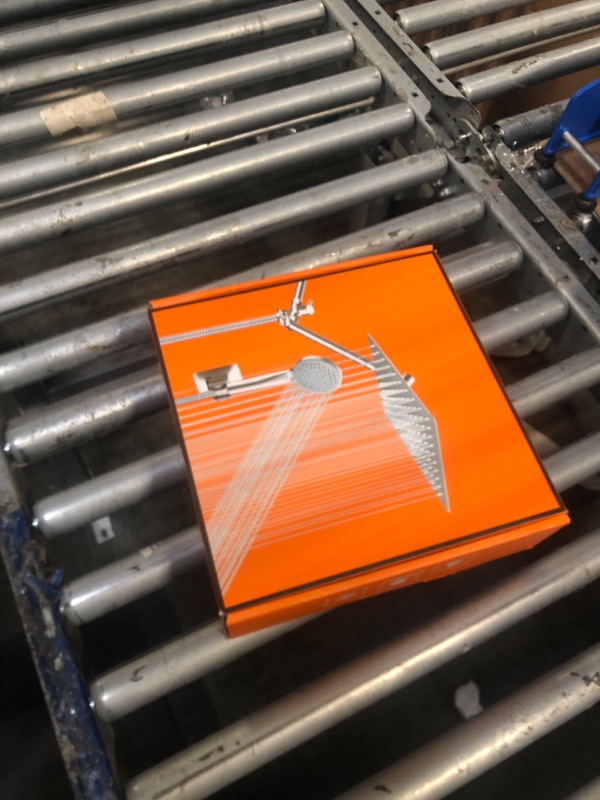 Photo 1 of 10 inch Rainfall Shower Head Combo Stainless Steel, THE FIRST WATERFALL mode, 10 Inch Rain Shower Head with Handheld 6 Spray Modes High Pressure, Overhead Shower Adjustable Extension Arm,Chrome