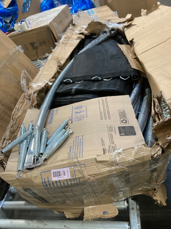 Photo 1 of 12FT Trampoline Outdoor with Enclosure & Ladder, Recreational Trampolines, Heavy-Duty Trampolines for Kids and Adults, Spring Pad Cover, ASTM Approved, Green