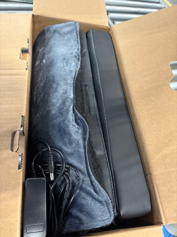 Photo 1 of *UNTESTED*
Heated Foot Rest Under Desk at Work, Ergonomic Desk Footrest with Vibrating Massage and Adjustable Height, Foot Warmer with Pocket, 3 Vibration Modes & 2 Heating Levels,Memory Foam,Office Home Gaming