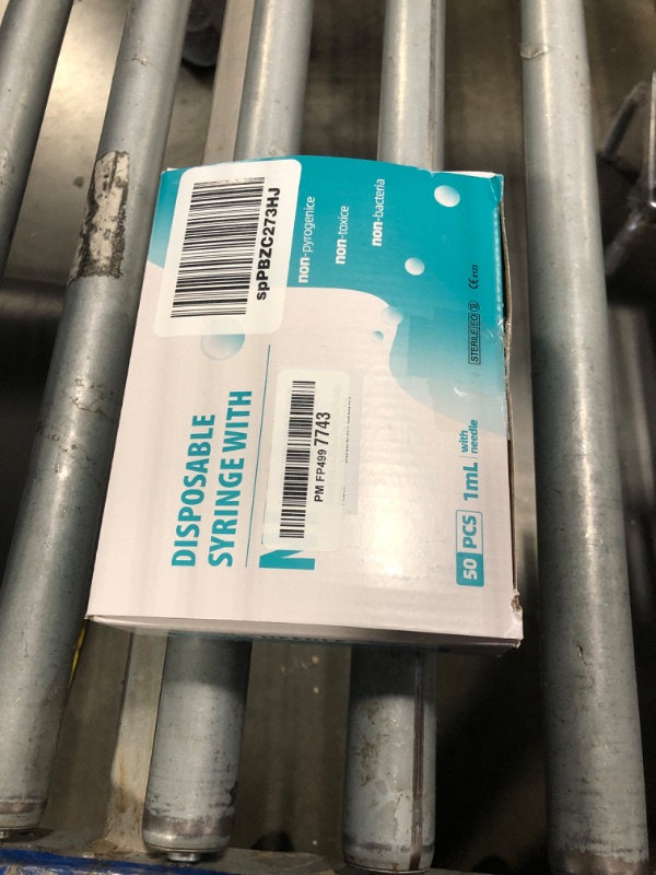 Photo 1 of 25G 5/8 In - 50 Pack 1ml/1cc Industrial Scientific Lab Utensils, Individual Package