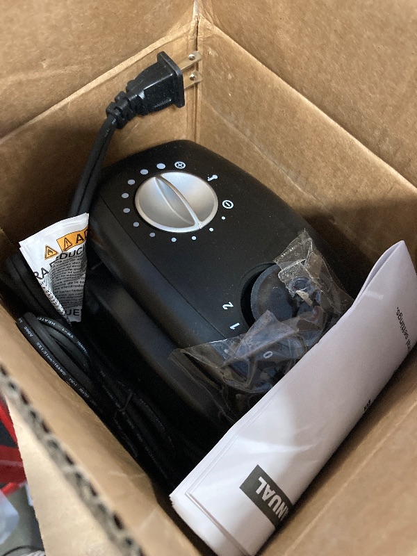 Photo 1 of *MINOR DAMAGE - USED*
Lasko CD09250 Ceramic Adjustable Thermostat Tabletop or Under-Desk Heater, 9 Inches High, Black