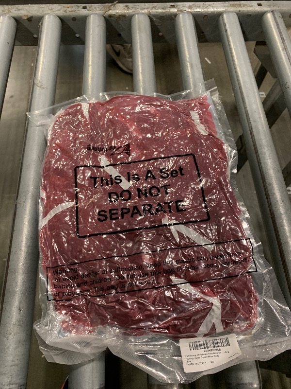 Photo 1 of 1031pcs Burgundy Mesh Bow with Tinsel Icicles for Christmas Tree Decoration Burgundy Organza Tree Topper Mesh Bow for Home Wedding Holiday Decor