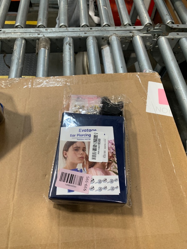 Photo 2 of Professional Ear Piercing Gun, Reusable Ear Piercing Machine with Stainless Steel Piercing Studs, Colorful Crystal Earrings Set for At Home Salon Earlobe Cartilage Helix Tragus Piercing Tool Kit