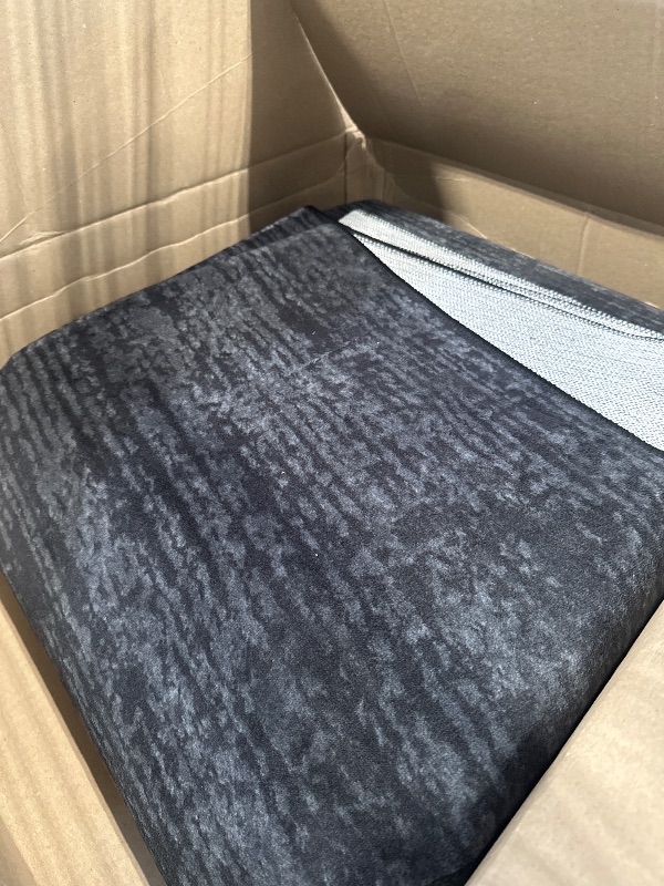 Photo 2 of LIANLAM Washable Rug 9x12 Area Rugs for Living Room - Stain Resistant Non-Slip Backing Boho Rug for Bedroom,Durable & Ultra-Thin Vintage Large Area Rug(9x12,Black)