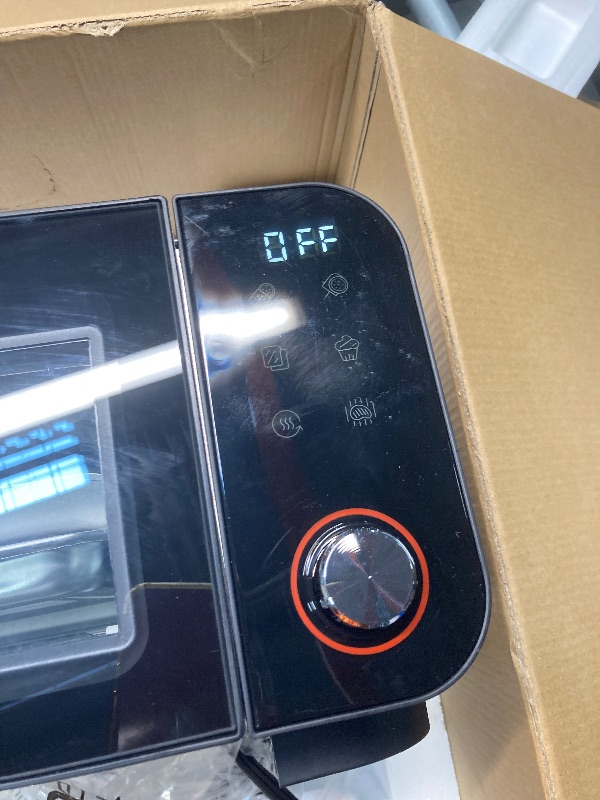 Photo 1 of **DENTED ON THE SIDE****Instant Pot No Preheat Required* 6-in-1 Pizza and Toaster Oven with InstantHeat Technology, Fits a 12" Fresh or Frozen Pizza, Bake, Toast, Broil, & Reheat