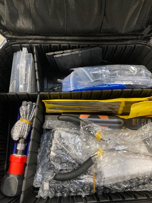 Photo 1 of 124Pcs 3D Printing Accessory Tools with Tool Bag for 3D Printer Modeler Basic Tools Diverse 3D Print Nozzle Cleaning Kit Mini Rotary Tool 3D Printer Tools for Remove/Trim and Finish 3D Print