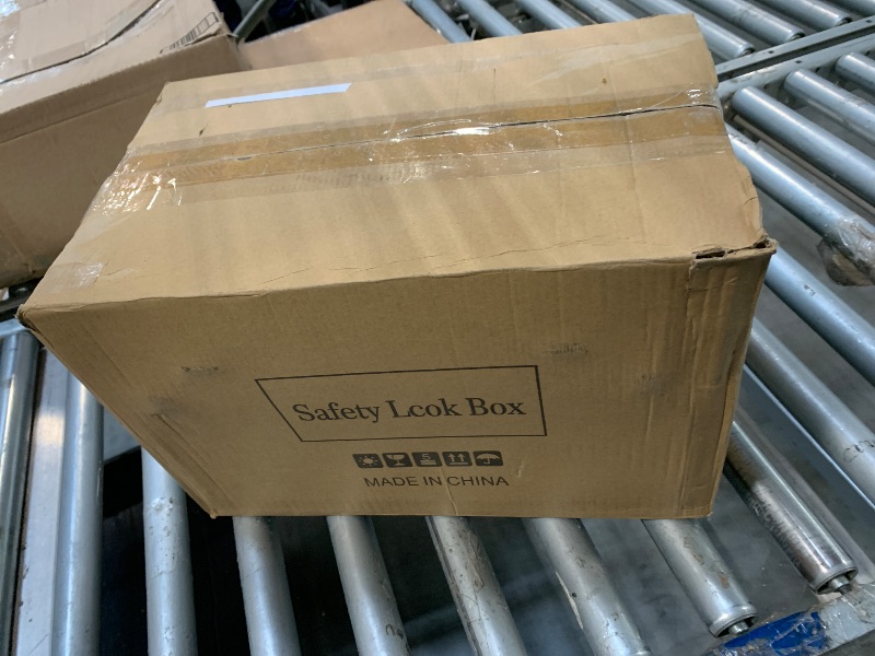 Photo 1 of *****THE NUMBERS ON THE PAPER ARE THE SECURITY CODE.***
LOCKCURX Large Lock Box - Security Combination Lock Box, Locking Storage Case for Personal Items and Medicine, Childproof Lockable Lockbox for Home/Office/School, 15.1x9.4x8.7 Inch, Silver