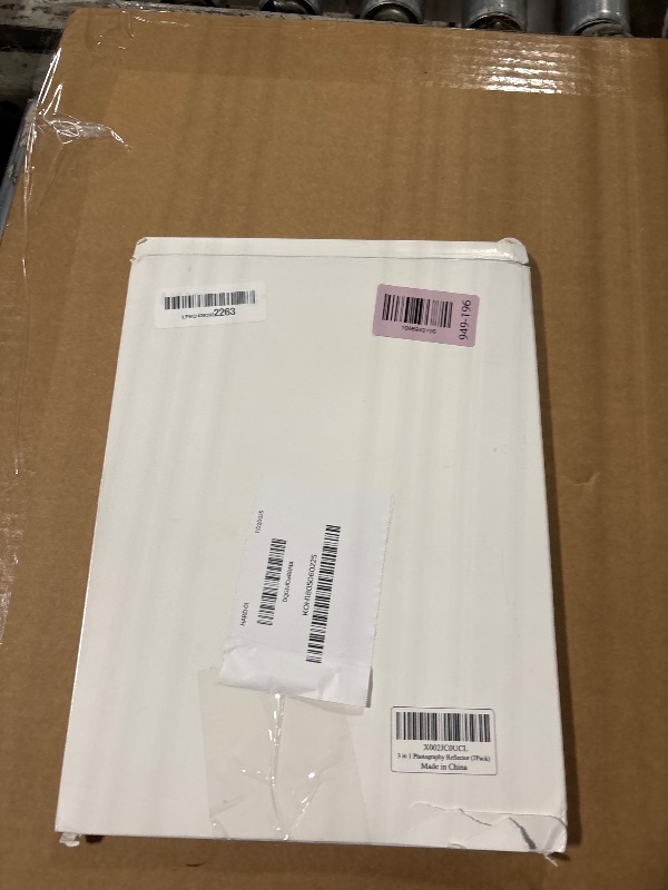 Photo 1 of (2 Pcs) Light Reflector 3 in 1 Photography Reflector Cardboard, A4 (12x8 Inch) Size Folding Light Diffuser Board for Still Life, Product and Food Photo Shooting - Black, Silver and White, 2 Pack