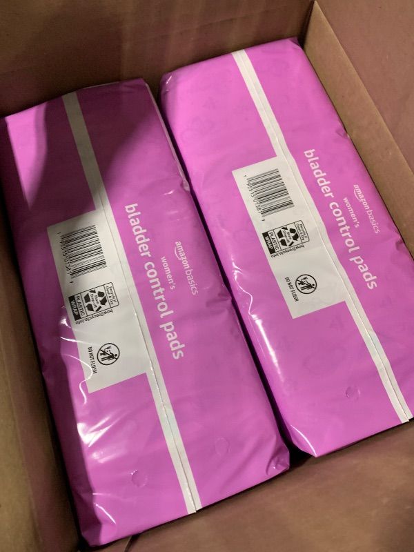 Photo 3 of Amazon Basics Incontinence Pads for Women Long, Bladder Control, Postpartum, Ultimate Absorbency, Unscented, 60 Count (2 Packs of 30)