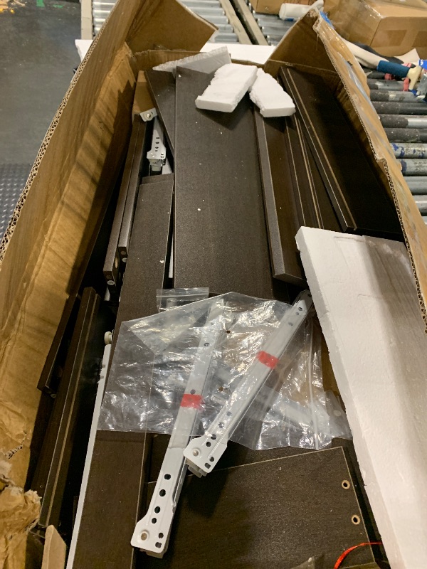 Photo 1 of ////////////The product does not have a manual.//////Jocoevol 5 Drawer Dresser for Bedroom, Simply Modern Chest of Drawers, Wood Storage Dresser with Deep Drawers for Living Room Hallway Entryway, Retro Brown