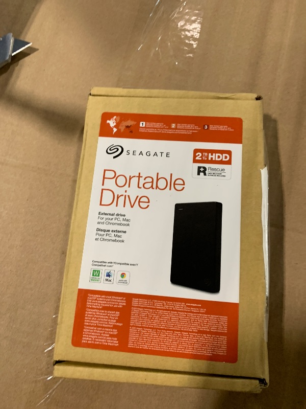 Photo 1 of Seagate Portable 2TB External Hard Drive HDD — USB 3.0 for PC, Mac, PlayStation, & Xbox -1-Year Rescue Service (STGX2000400)