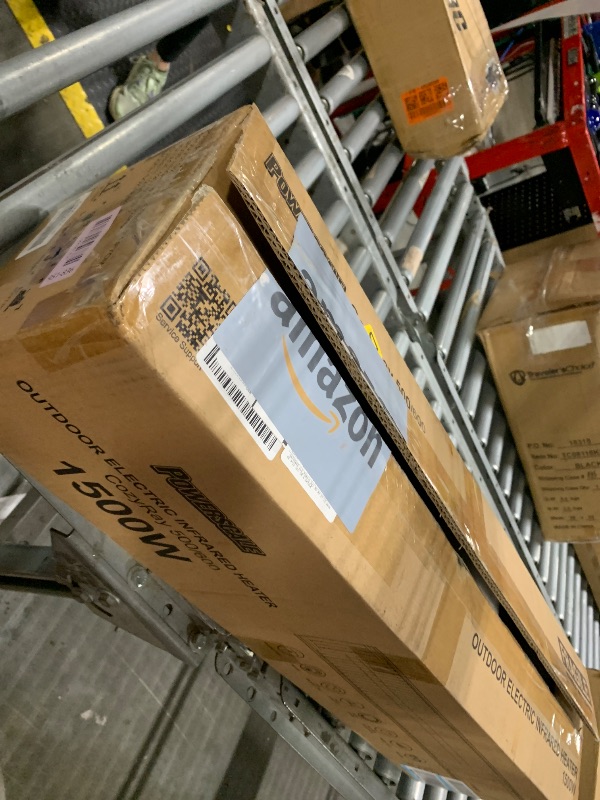 Photo 1 of *USED*
Powerscale 1500W Electric Patio Heater, IP65 Waterproof, Remote, Fast Heating, 4 Heat Levels, 24H Timer & Memory Function, Wall Mounted Indoor/Outdoor Heater for Patio, Garage, Backyard, Black
