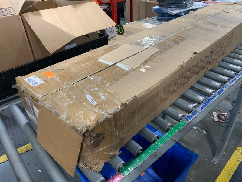 Photo 1 of LITTLE TREE 63" Modern Console Sofa Table with 3-Tier Storage, Wooden Rectangular Foyer Table, for Entrance, Hallway, Living Room, Retro White