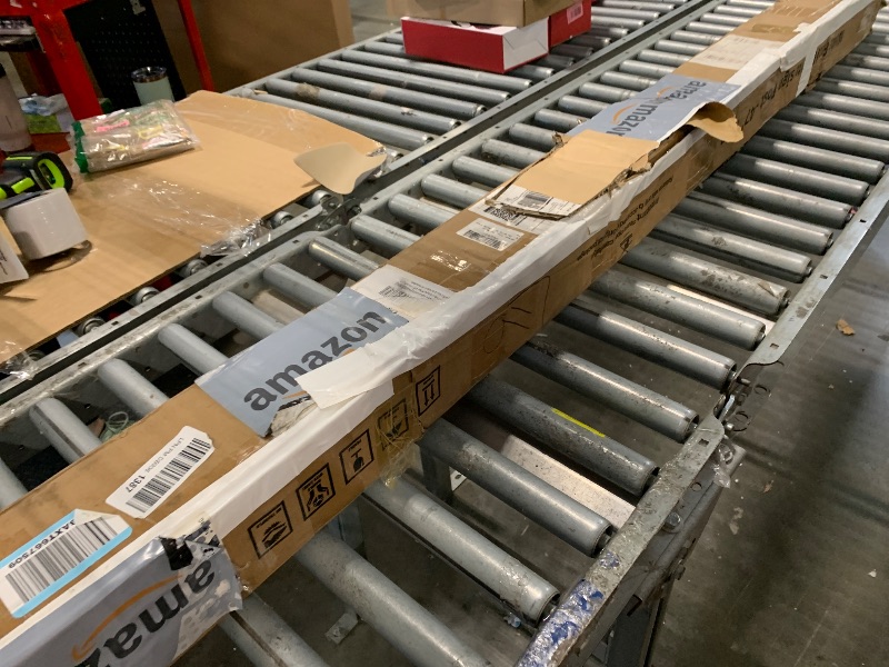 Photo 1 of ***Missing Hardware***inQracer Vinyl PVC White Real Estate Sign Post with Flat Cap 6ft. Realtor Yard Sign Post, 47" Arm Holds Up to 36" Sign(No Sign)