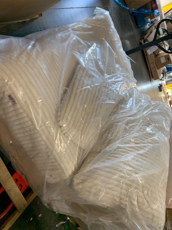 Photo 1 of ****left chaise only, partial set**** Signature Design by Ashley Lindyn Contemporary L-Shaped 2-Piece Sectional with Chaise for Living Room, White,