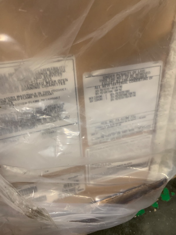 Photo 1 of ****left chaise only, partial set**** Signature Design by Ashley Lindyn Contemporary L-Shaped 2-Piece Sectional with Chaise for Living Room, White,