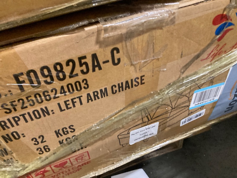 Photo 1 of ****MULTIPLE BOX SET, LEFT & RIGHT CHAISES ONLY, NO OTTOMAN**** Lyngins Couches for Living Room Modern L Shaped Couch Comfy Flannelette Fabric 3 Pieces Sectional Sofa with Chaise, Ottoman with Storage for Office and Small Apartment, Off-White