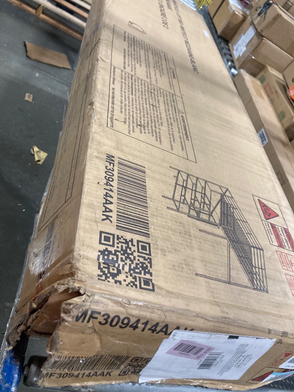 Photo 1 of ***PARTIAL SET, BOX 2/2 ONLY*** Ball & Cast Full Size Loft Bed with Desk & Lateral Storage Ladder,Heavy Duty Metal Bedframe W/Safety Guard,Easy Assembly,Space Saving,Modern Bedroom Furniture for Boys Girls Teens Adult,White