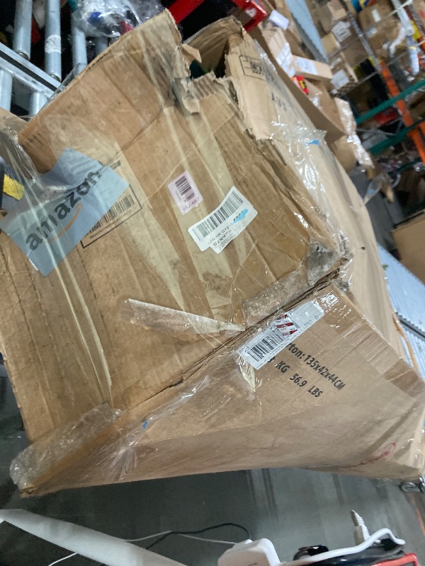 Photo 1 of ****9ft Pre- Snow Flocked Artificial Full Christmas Tree with Warm Lights, Artificial Christmas Tree Full Prelighted Xmas Tree with 1800 Branch Tips, 900 Warm Lights & Foldable Stand, Green White