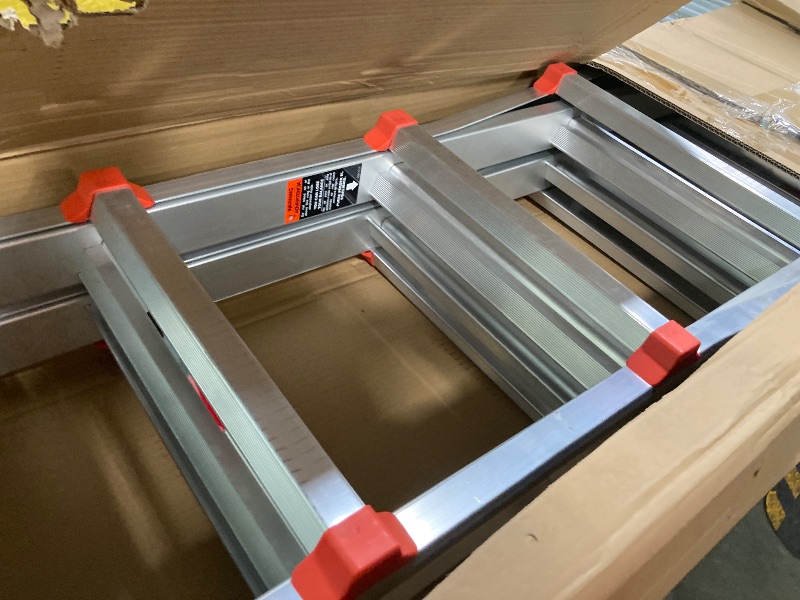 Photo 1 of Little Giant Ladder Systems, SkyScraper, M17, 9-17 Foot, Stepladder, Aluminum, Type 1A, 300 Lbs Weight Rating, (10110)