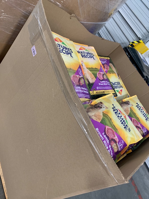 Photo 1 of ****ENIRE PALLET, AS IS/ NO RETURNS**** Nature?s Recipe Lamb, Barley & Brown Rice Recipe Dry Dog Food, 24 lb. Bag APPROX. 25 BAGS