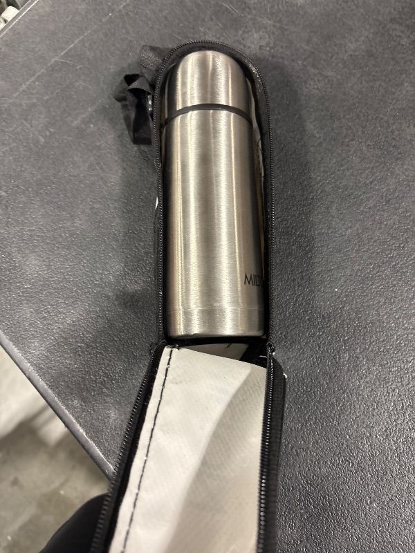 Photo 1 of **USED**Milton Thermosteel Flip Lid Flask 350, Double Walled Vacuum Insulated Thermos 350 ml | 12 oz | 24 Hours Hot and Cold Water Bottle with Cover, 18/8 Stainless Steel, BPA Free, Leak-Proof | Silver