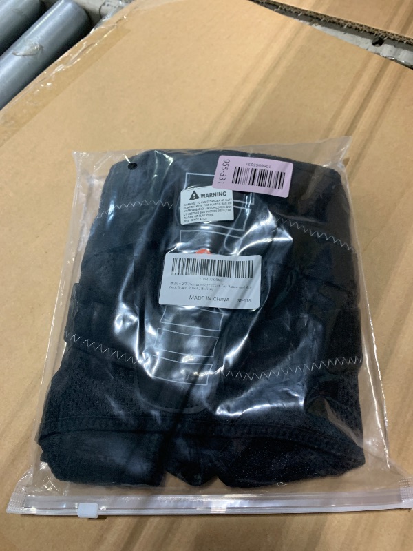 Photo 1 of ** small**QFE Posture Corrector for Women and Men Back Brace Lower Back Pain Relief Straighter Instant Shoulder Straightener Hunchback Adjustable Lightweight Scoliosis Lumbar Spine Upgraded Straps Black Medium