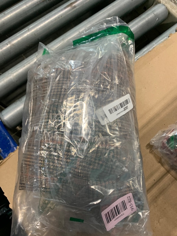 Photo 1 of ebossy Women's Notch Lapel 2 Button Boyfriend Blazer Suit Houndstooth Plaid Jacket Coat (Small, X-Brown)