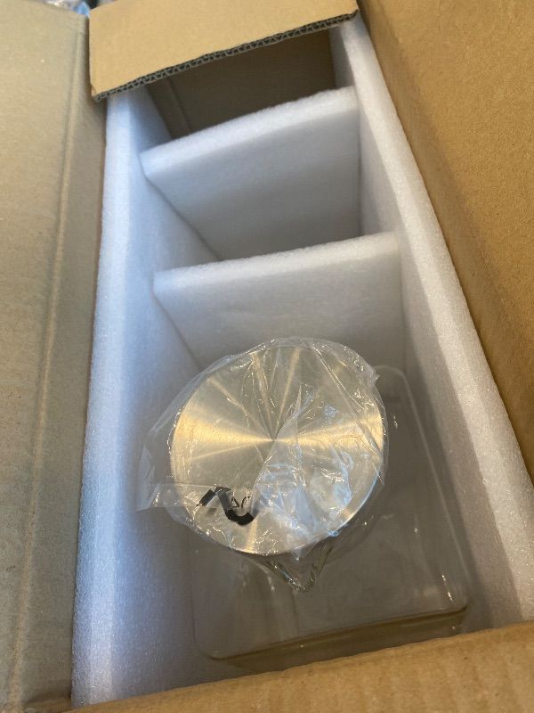 Photo 1 of ***Partial set - MISSING 1 PACK*** 
2 Pack 1 Gallon Square Glass Pitcher with Lid and Spout, Borosilicate Glass Carafe for Hot/Cold Drink, Water Pitchers with Handle for Fridge, Extra Large Jug for Iced Tea, Coffee, Juice, Beverage