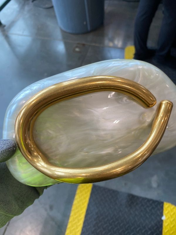 Photo 1 of *MINOR DAMAGE - USED*
Bagkeak Trendy Acrylic Clutch Bag Evening Handbag Y2K Crossbody Bag For Women Womens Casual Summer Beach Purse For Party Metal Handle