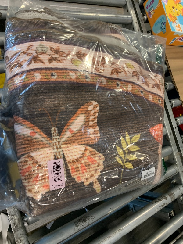 Photo 1 of Mushroom Insect 6ft Round Rug Washable Non-Slip Soft Ultra-Thin Boho Circle Carpet for Living Room Bedroom Kitchen Nursery Dining Room Brown