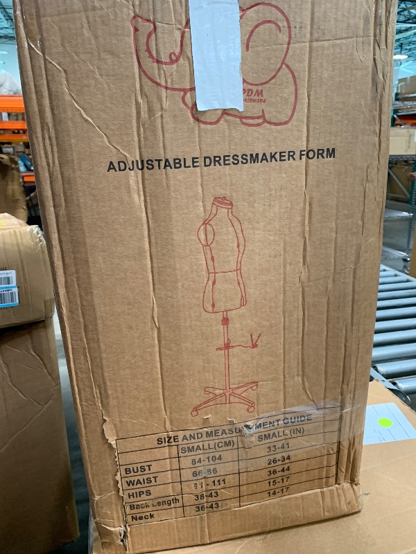 Photo 3 of PDM WORLDWIDE Black Dress Form Adjustable Mannequin for Sewing, Female Size 6-14 Pinnable Body Form with 13 Dials & Detachable Casters, 42.5"-60" Height Range for Clothing Display, Small to Medium