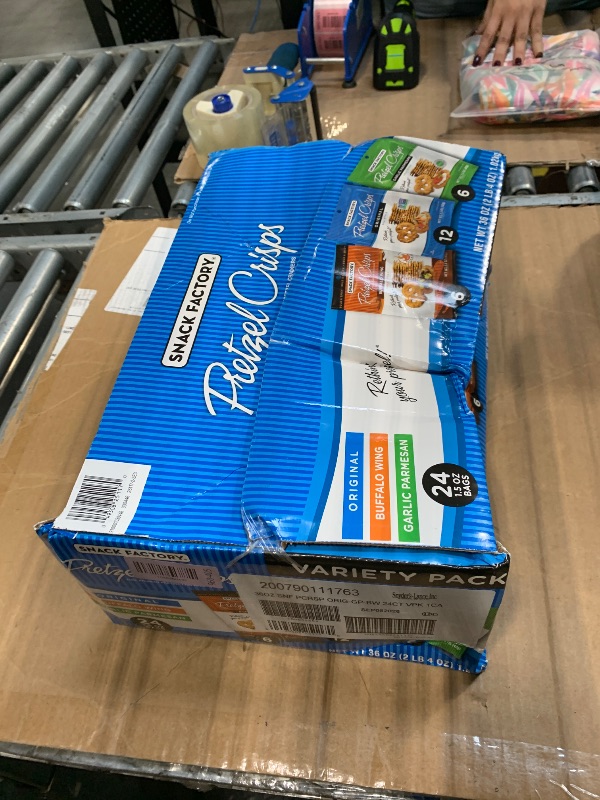 Photo 1 of **** BB SEPT 2026 *** Snack Factory Pretzel Crisps Variety Pack, Individual 1.5 Ounce (Pack of 24)