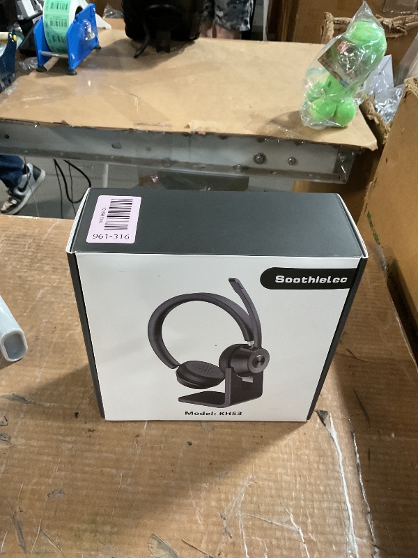 Photo 1 of (Upgraded Version) Wireless Headset, Bluetooth Headset with Noise Cancelling Microphone, Best Headphones with Mic Mute & USB Dongle for PC/Computer/Laptop/Cell Phones/Remote Work/Call Center